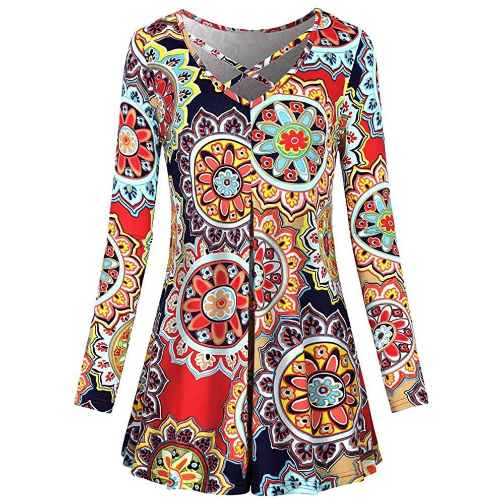 Women's Printed Fashion Tops T-shirt