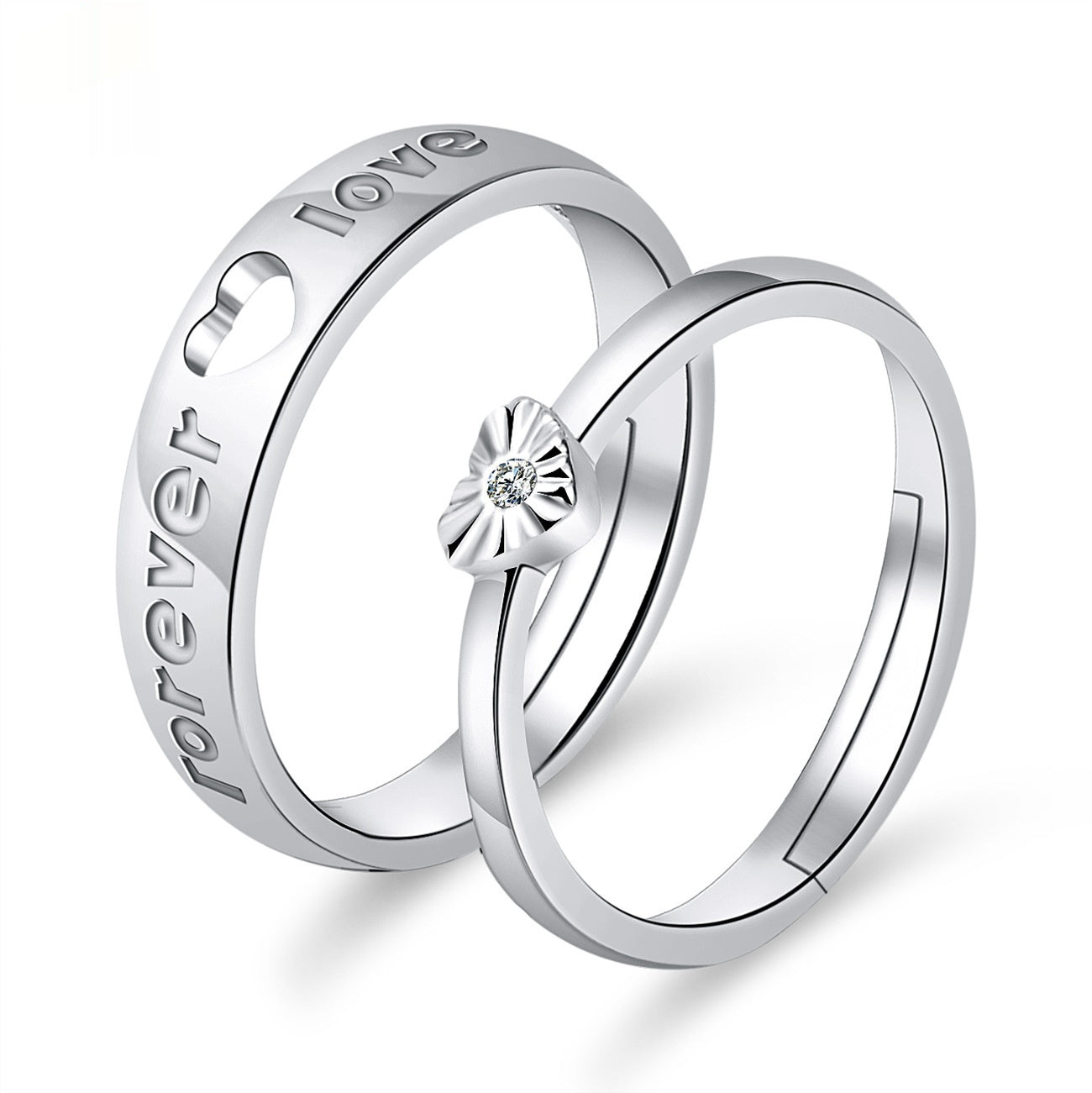 Moissanite Engagement Couple Couple Rings